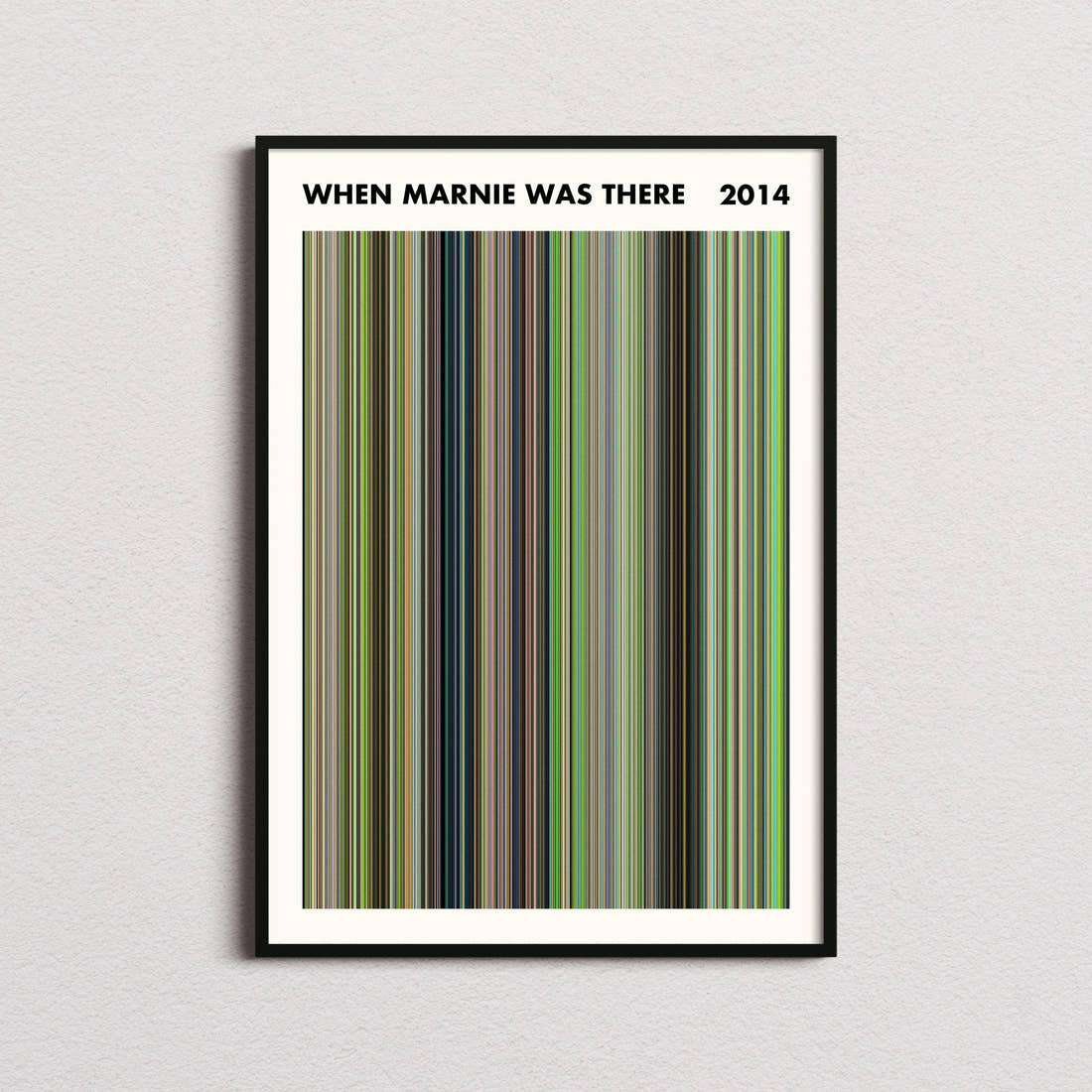 When Marnie Was There Movie Barcode Poster - Simplified