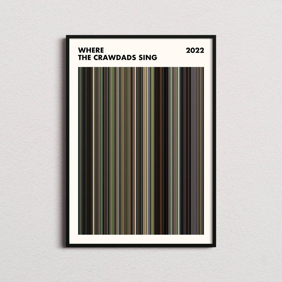 Where the Crawdads Sing Movie Barcode Poster - Simplified