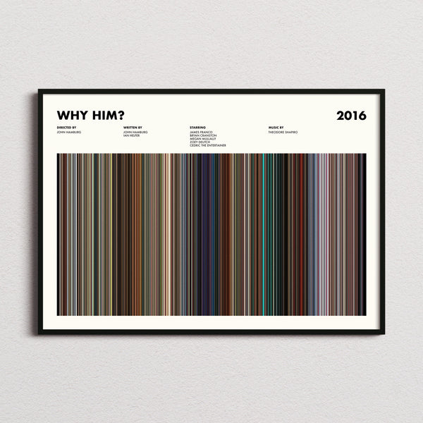 Why Him Movie Barcode Poster