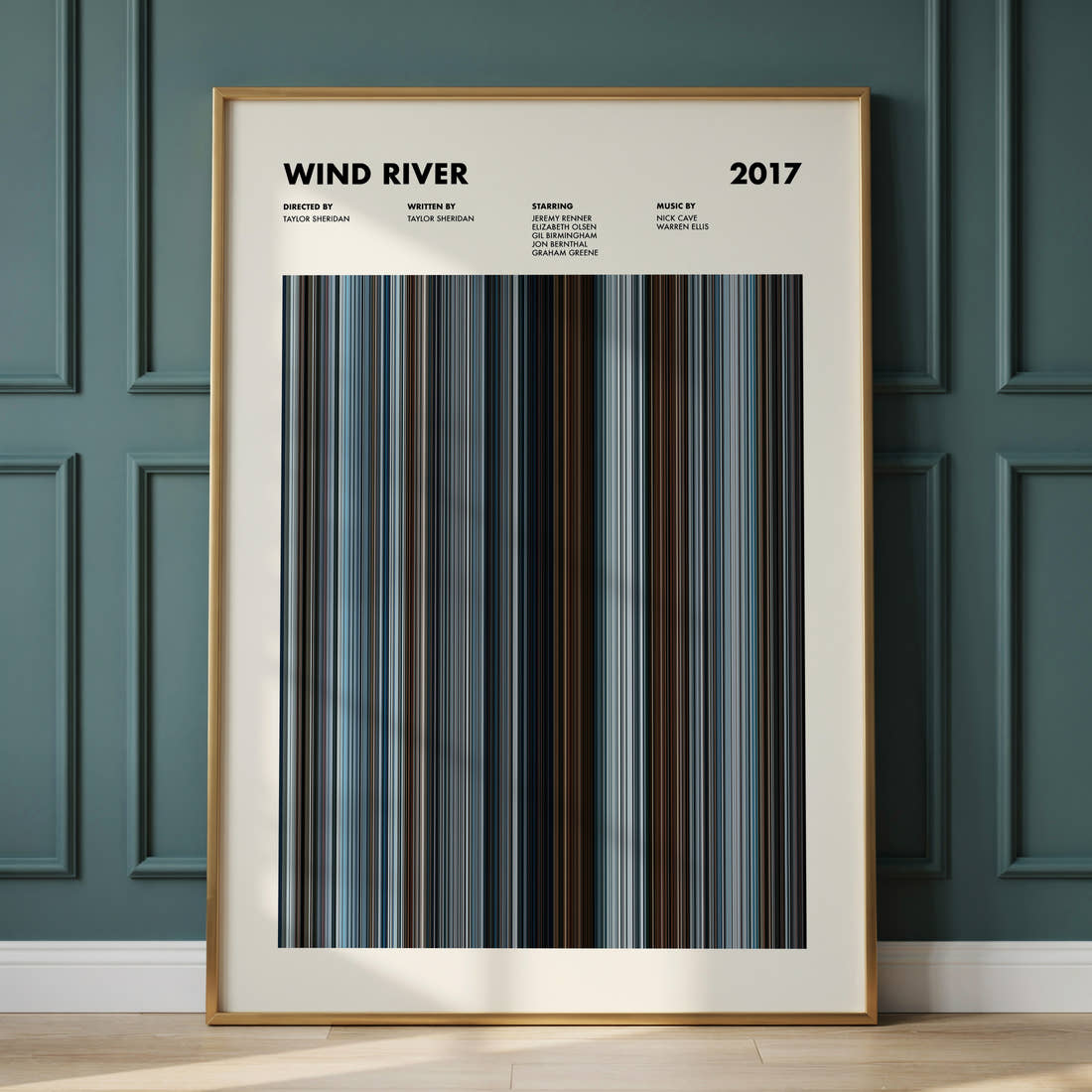 Wind River Movie Barcode Poster