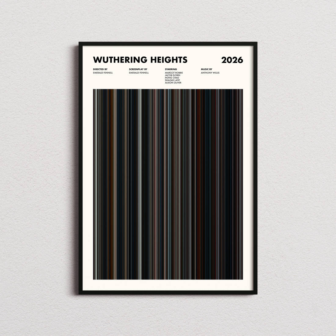 Wuthering Heights Movie Barcode Poster