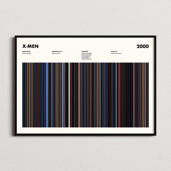 X-Men Movie Barcode Poster