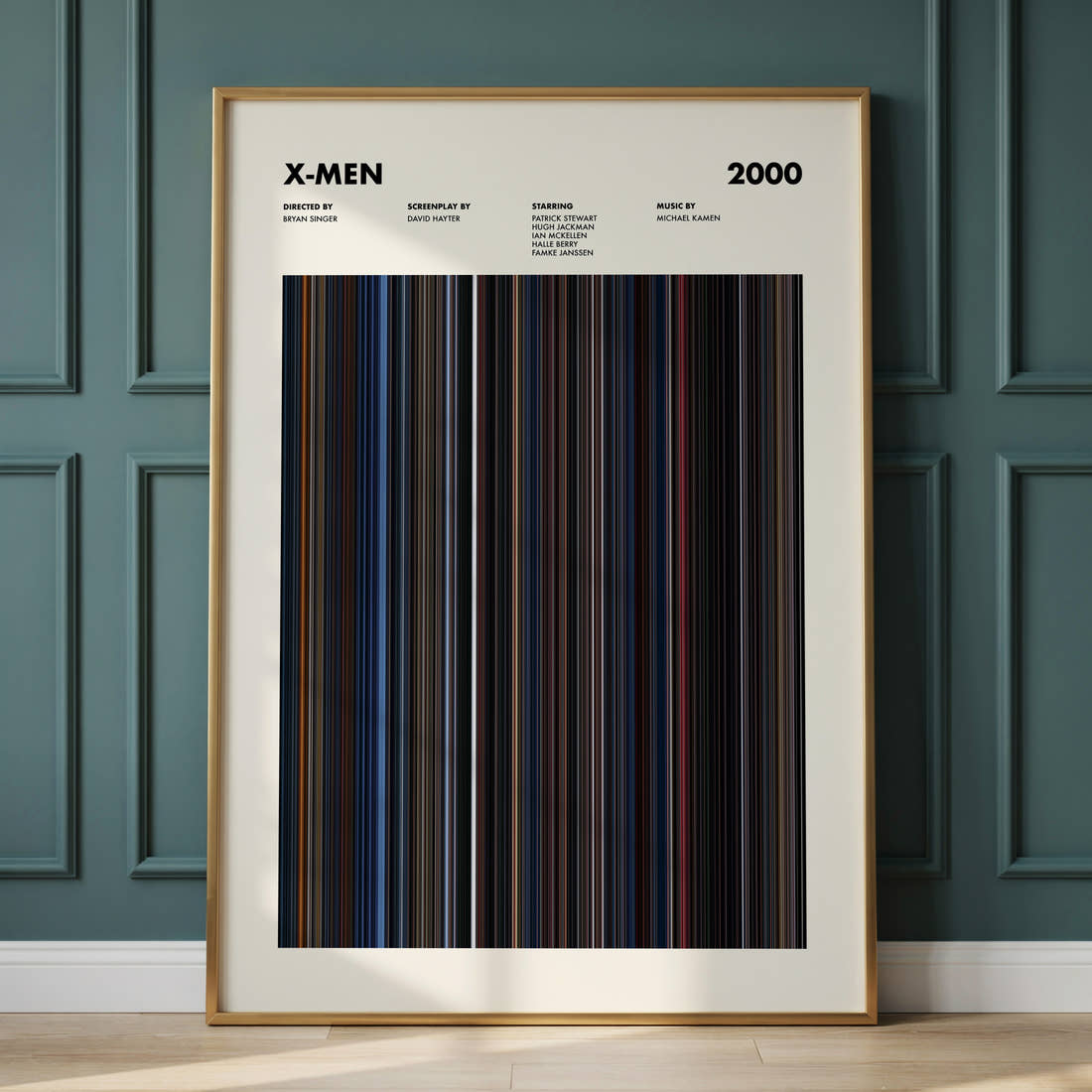 X-Men Movie Barcode Poster
