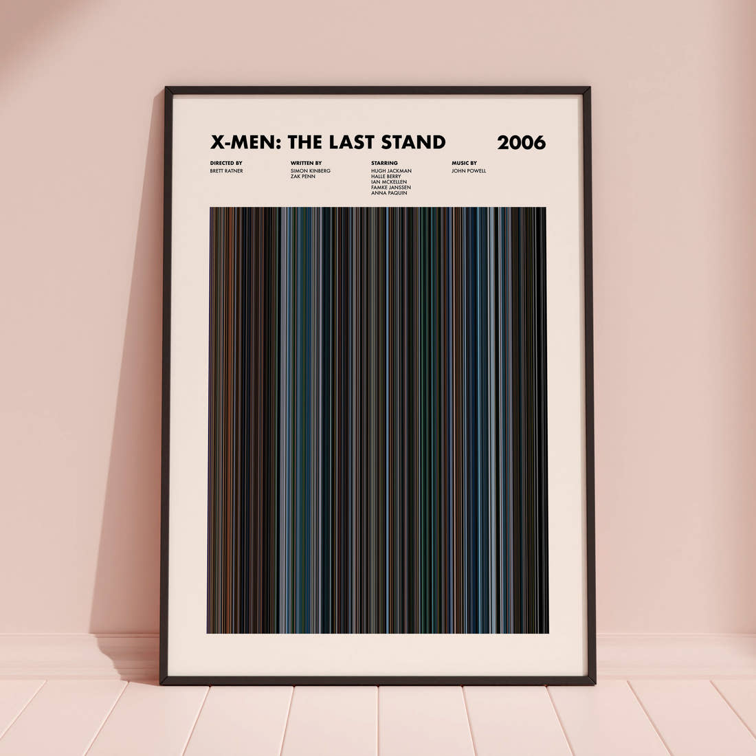 X-Men: The Last Stand Movie Barcode Poster