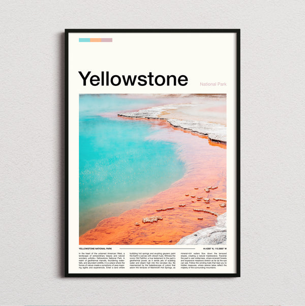 Yellowstone - Turquoise Hot Spring - Travel Print