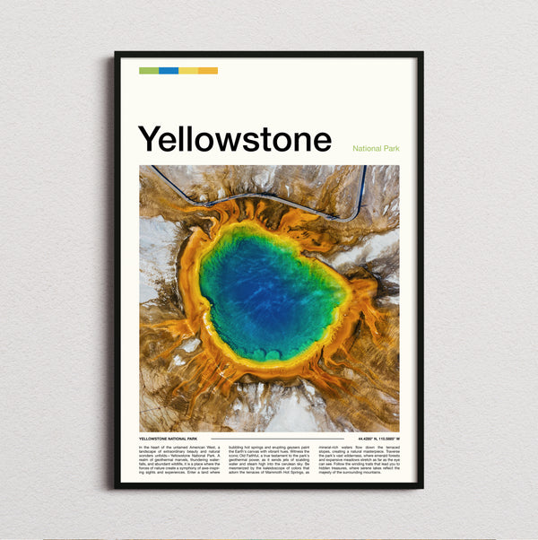 Yellowstone - Grand Prismatic Spring - Travel Print
