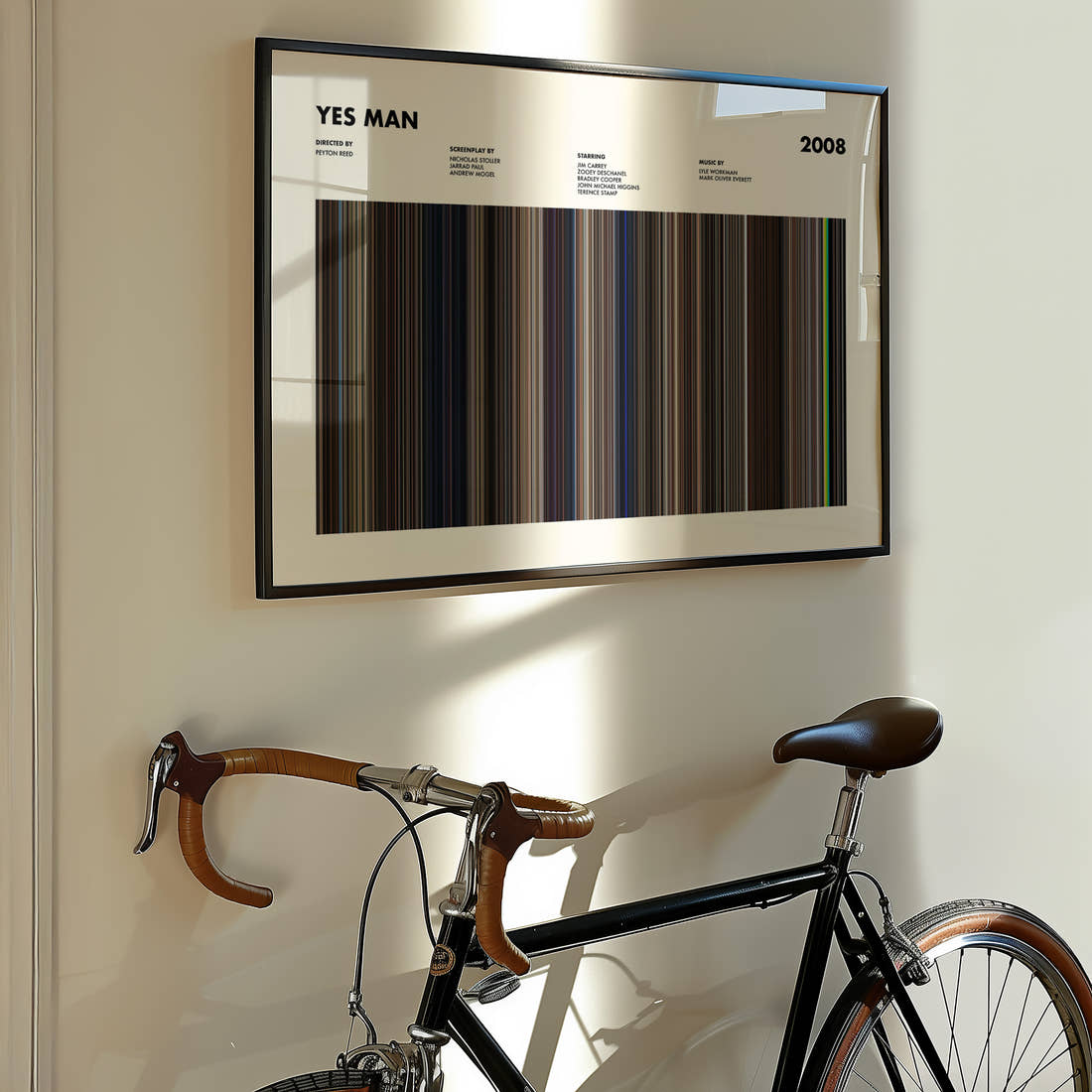 Yes Man Movie Barcode Poster