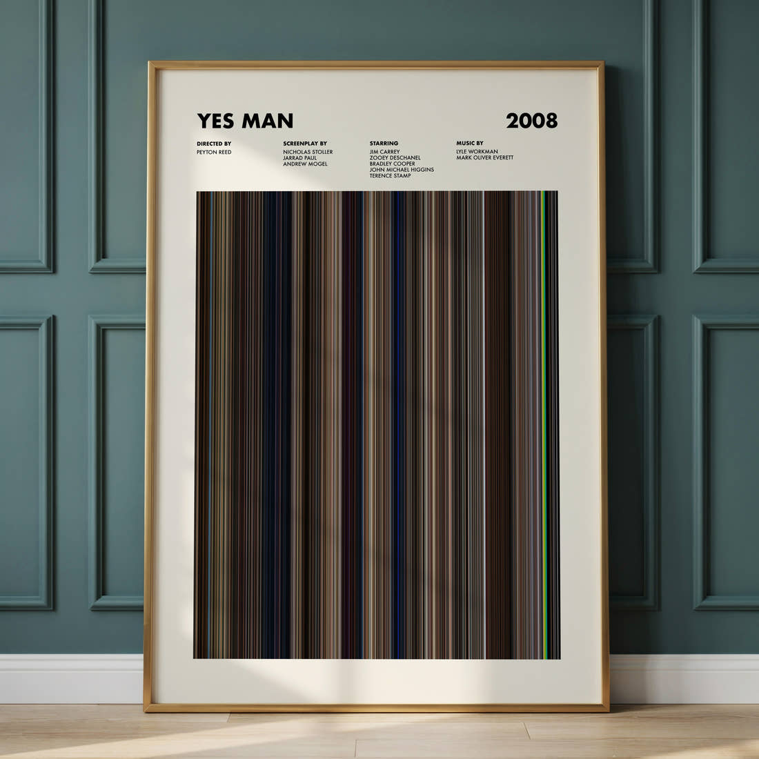Yes Man Movie Barcode Poster
