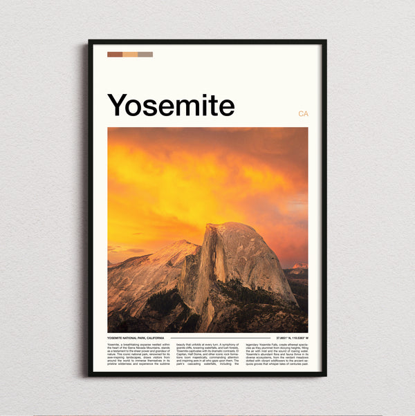 Yosemite - Half Dome - Travel Print