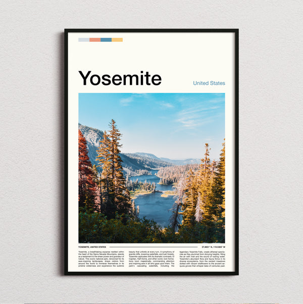 Yosemite - Alpine Lake And Pines - Travel Print