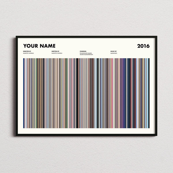 Your Name Movie Barcode Poster