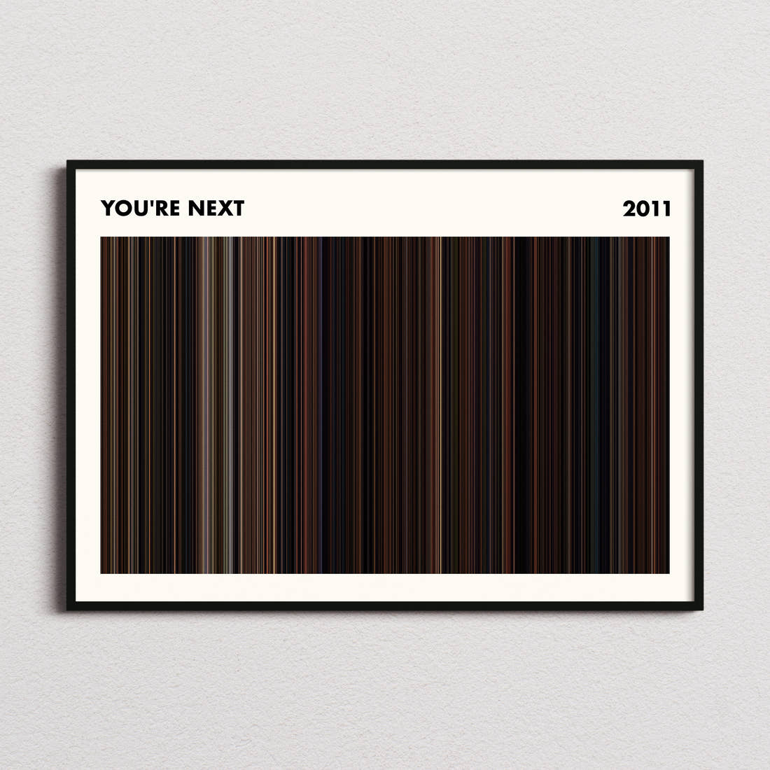 You're Next Movie Barcode Poster - Simplified