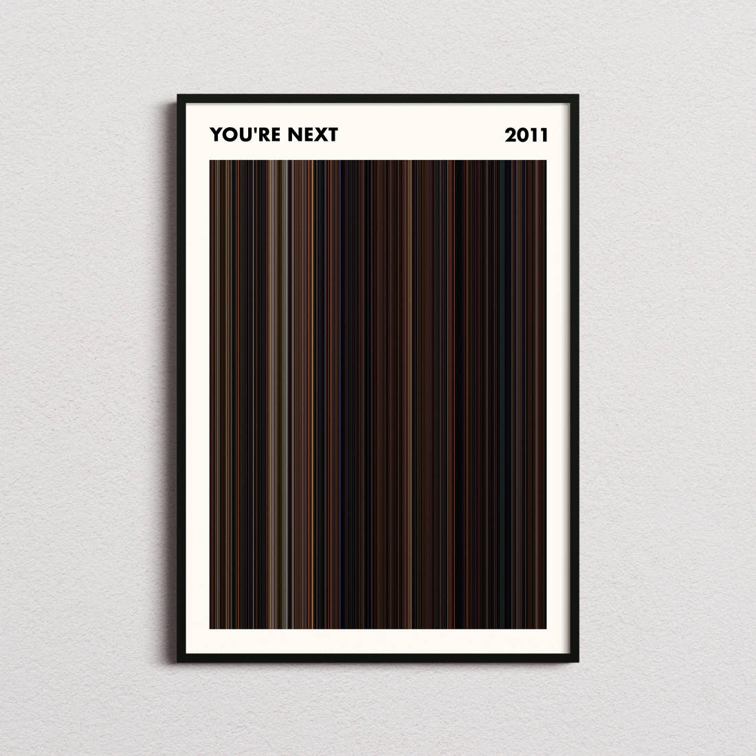 You're Next Movie Barcode Poster - Simplified