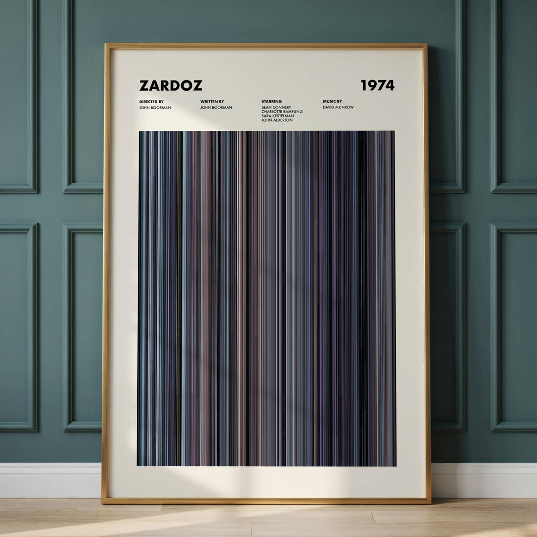 Zardoz Movie Barcode Poster