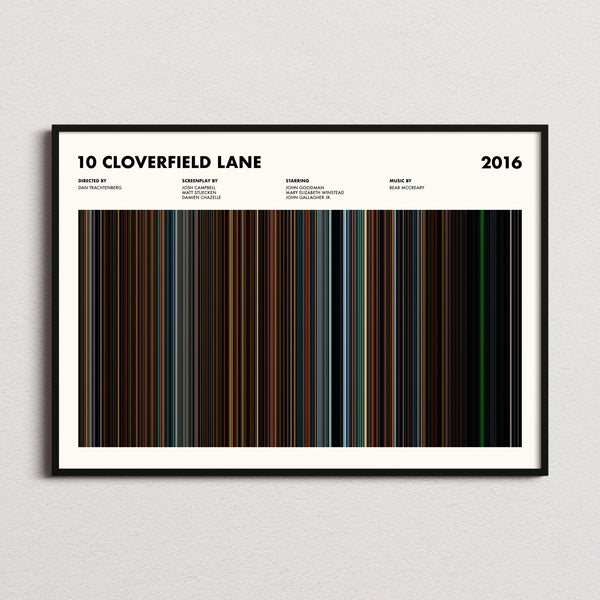 10 Cloverfield Lane Movie Barcode Poster