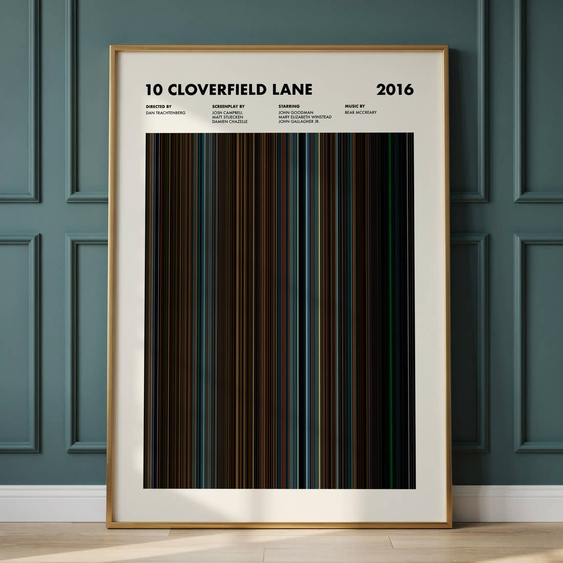 10 Cloverfield Lane Movie Barcode Poster