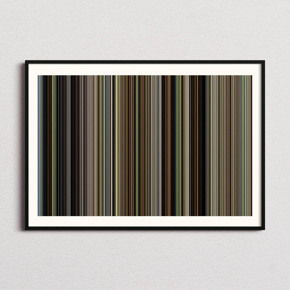 12 Years a Slave Movie Barcode Poster - Barcode Only