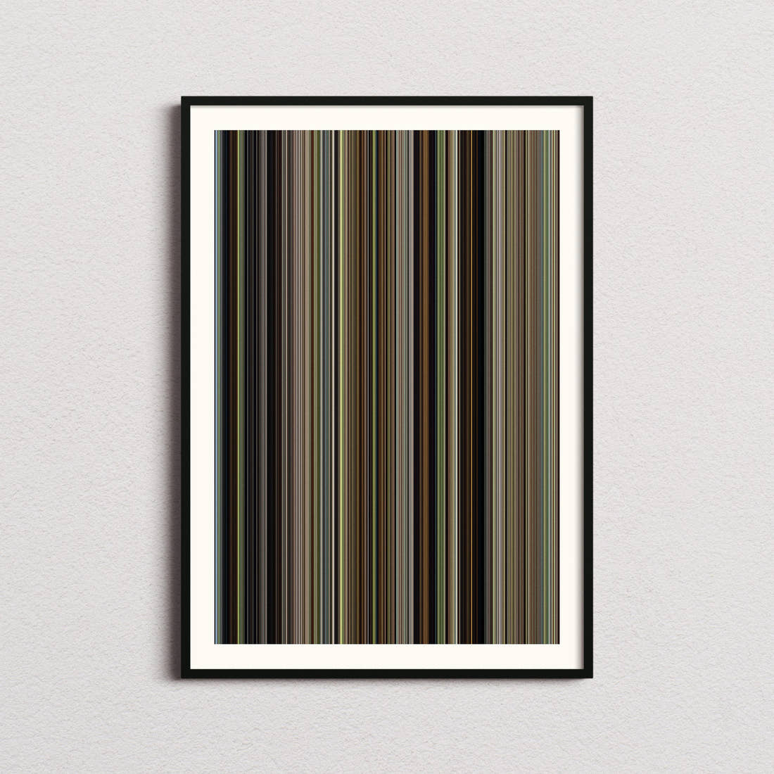 12 Years a Slave Movie Barcode Poster - Barcode Only
