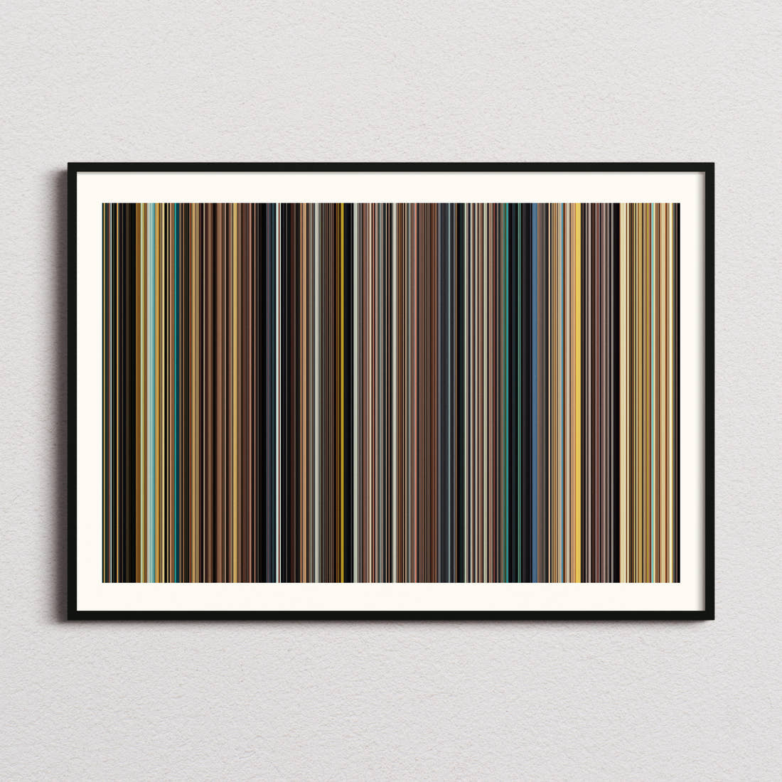 127 Hours Movie Barcode Poster - Barcode Only