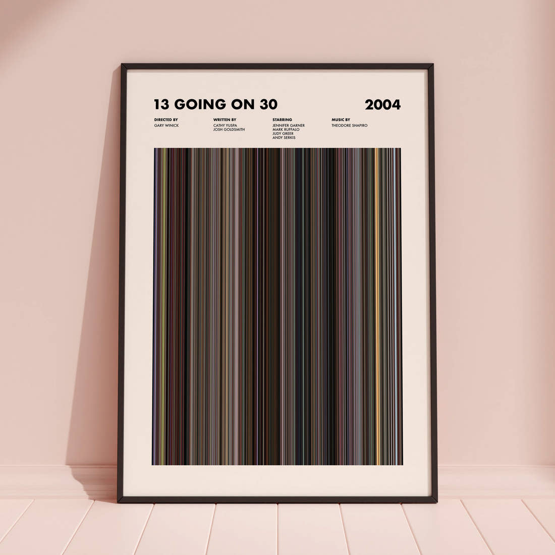 13 Going on 30 Movie Barcode Poster