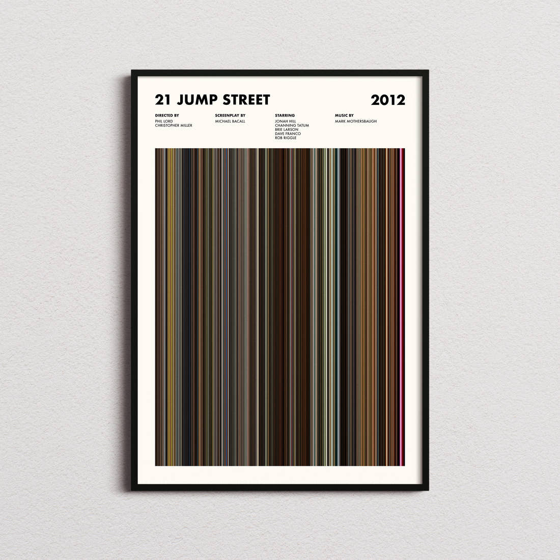 21 Jump Street Movie Barcode Poster