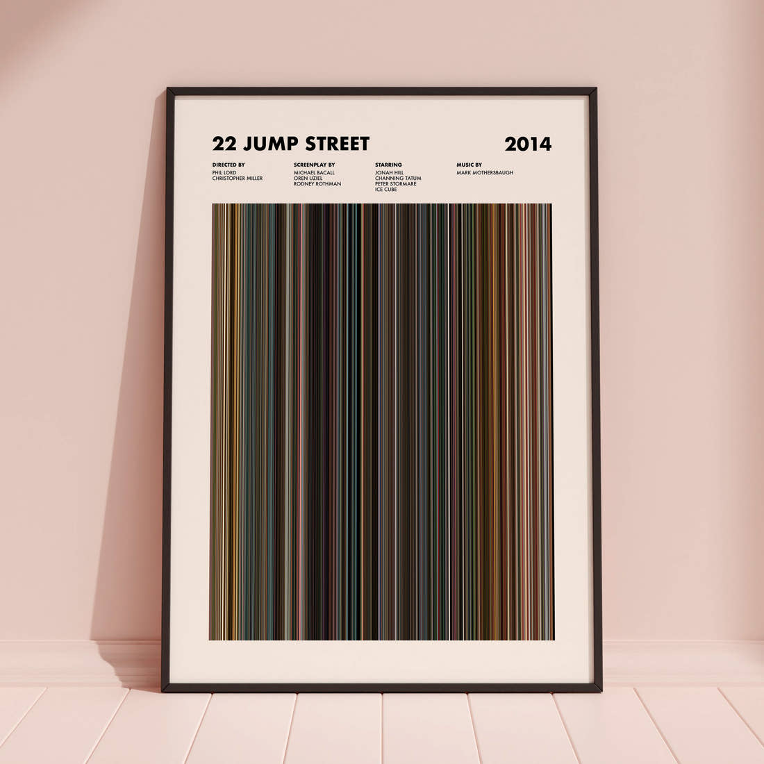 22 Jump Street Movie Barcode Poster