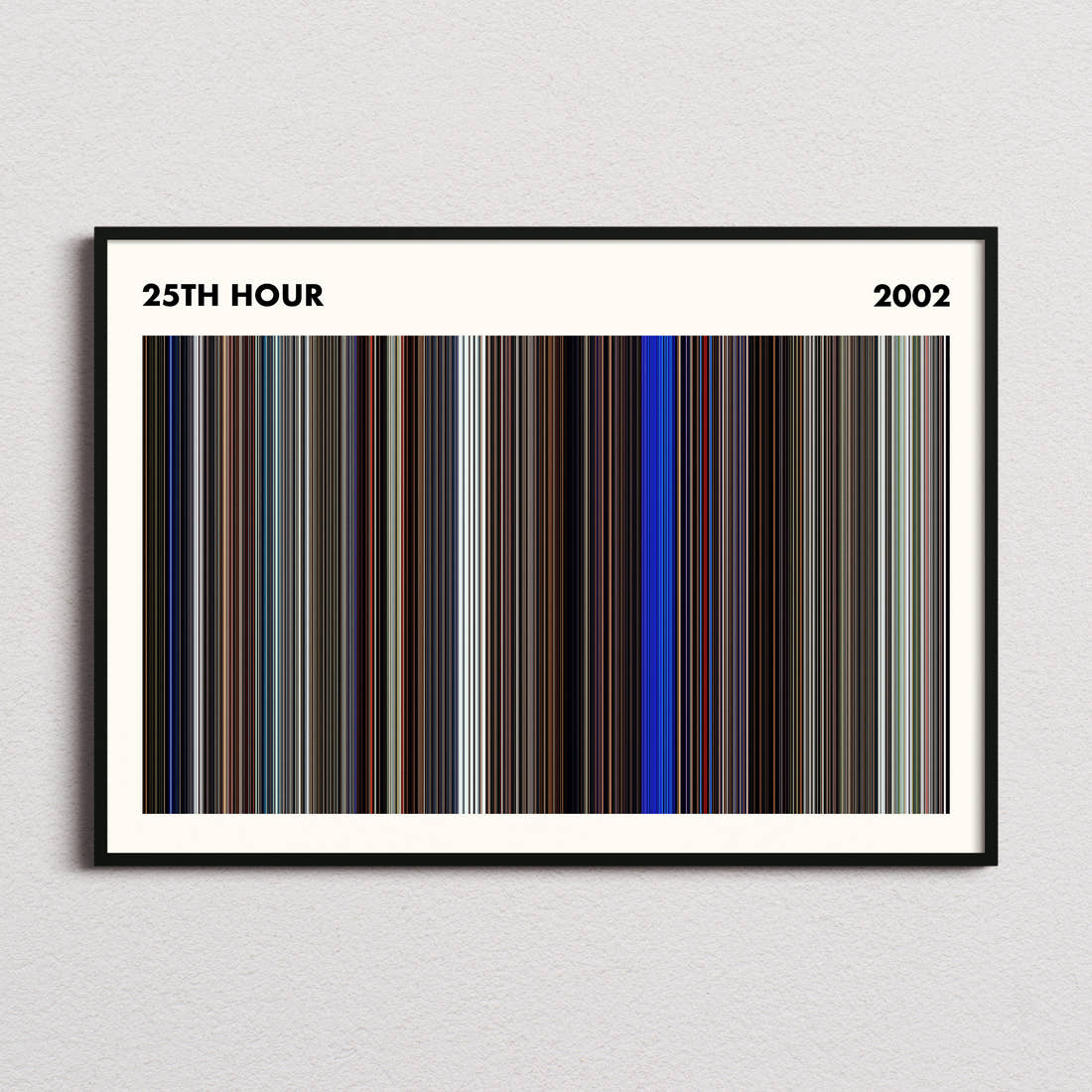 25th Hour Movie Barcode Poster - Simplified