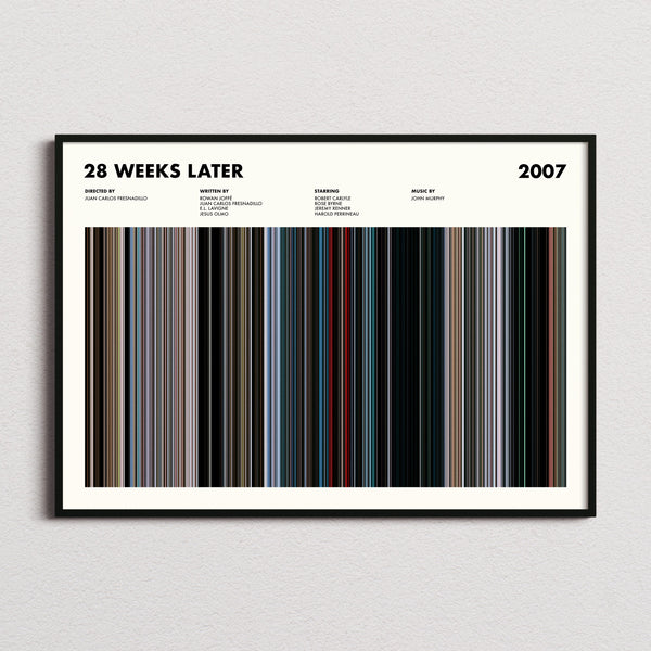 28 Weeks Later Movie Barcode Poster