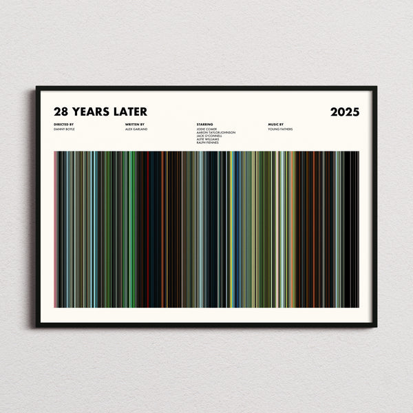 28 Years Later Movie Barcode Poster