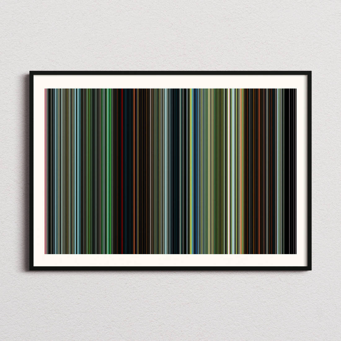 28 Years Later Movie Barcode Poster - Barcode Only