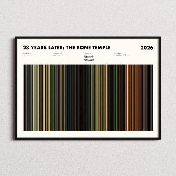 28 Years Later: The Bone Temple Movie Barcode Poster