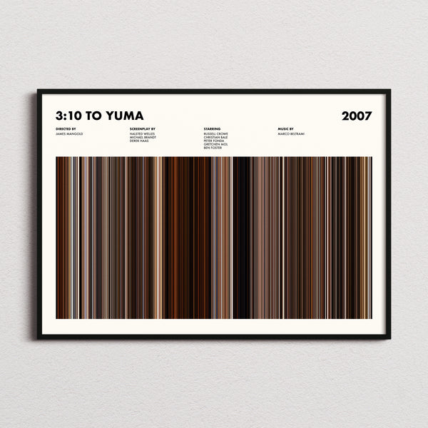 3:10 to Yuma Movie Barcode Poster