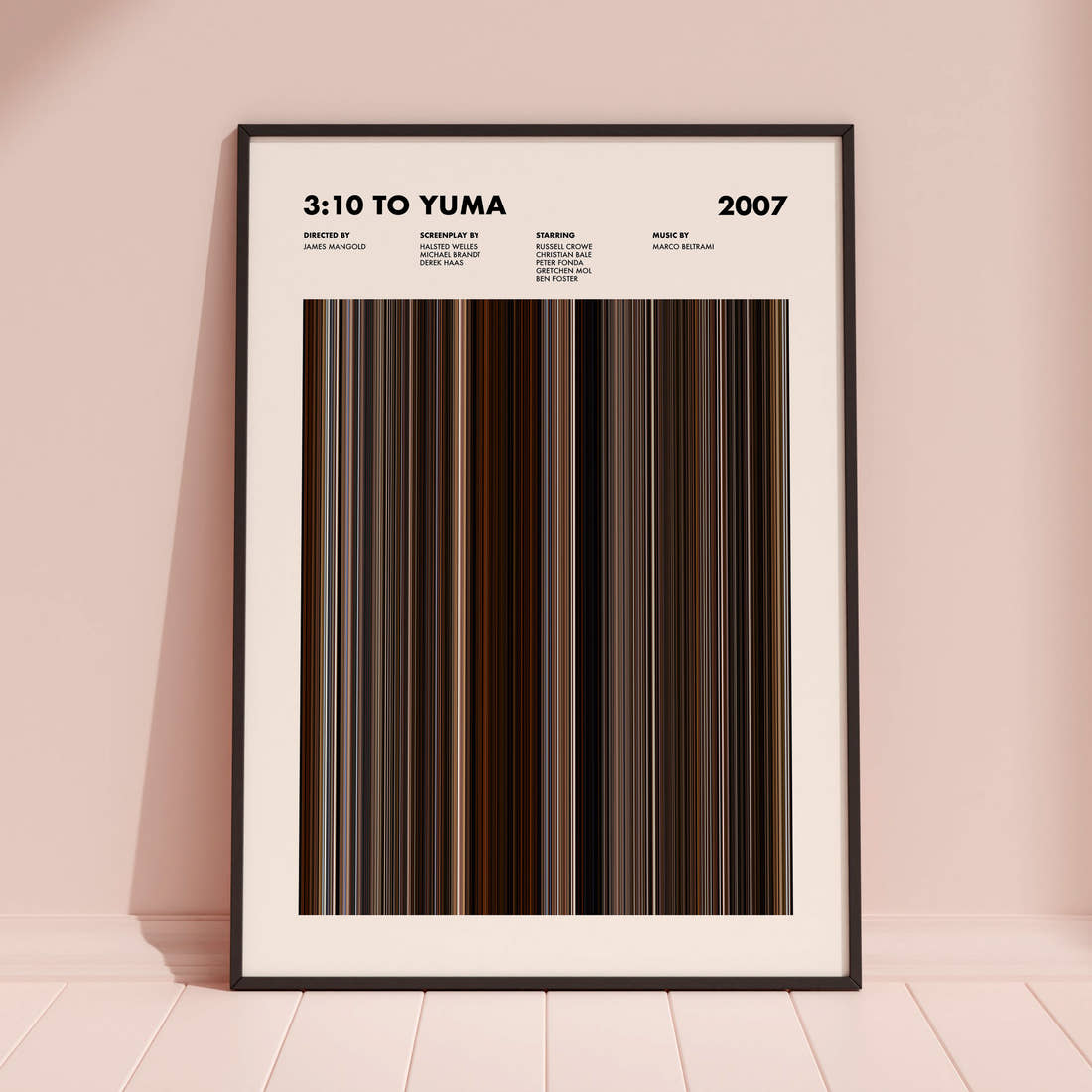 3:10 to Yuma Movie Barcode Poster