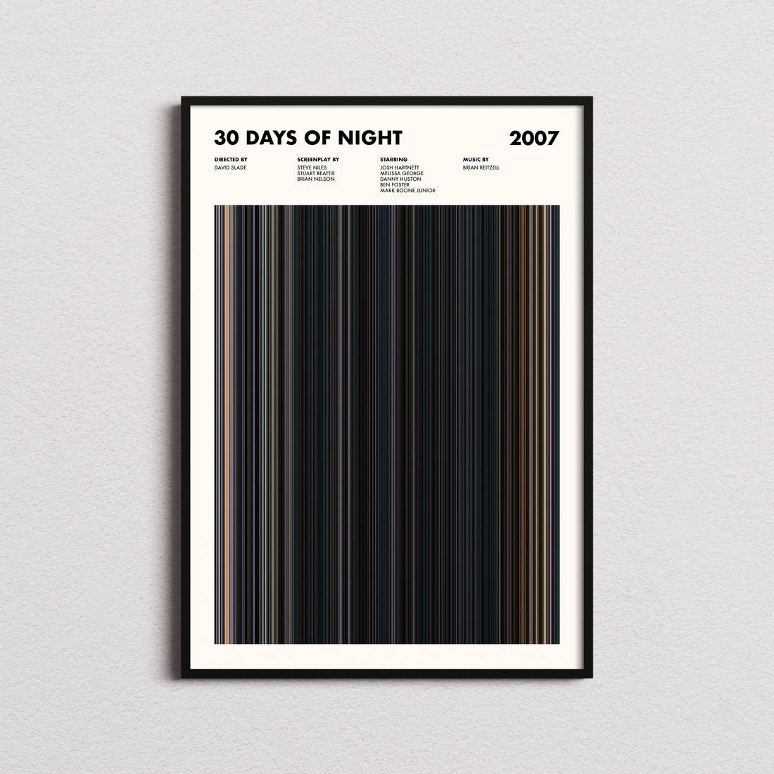 30 Days of Night Movie Barcode Poster