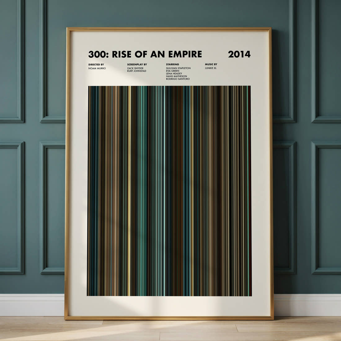 300: Rise of an Empire Movie Barcode Poster
