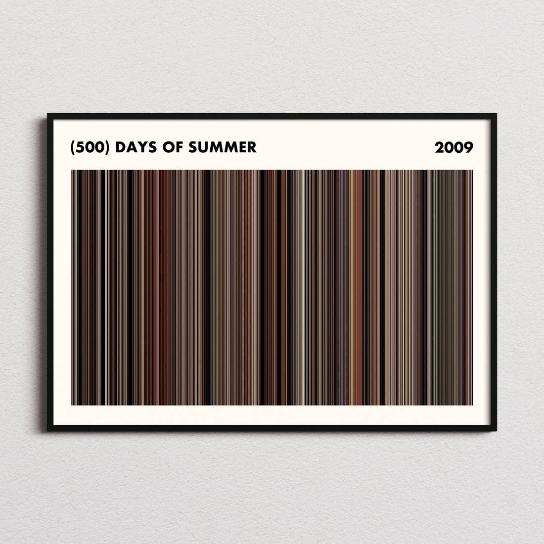 (500) Days of Summer Movie Barcode Poster - Simplified