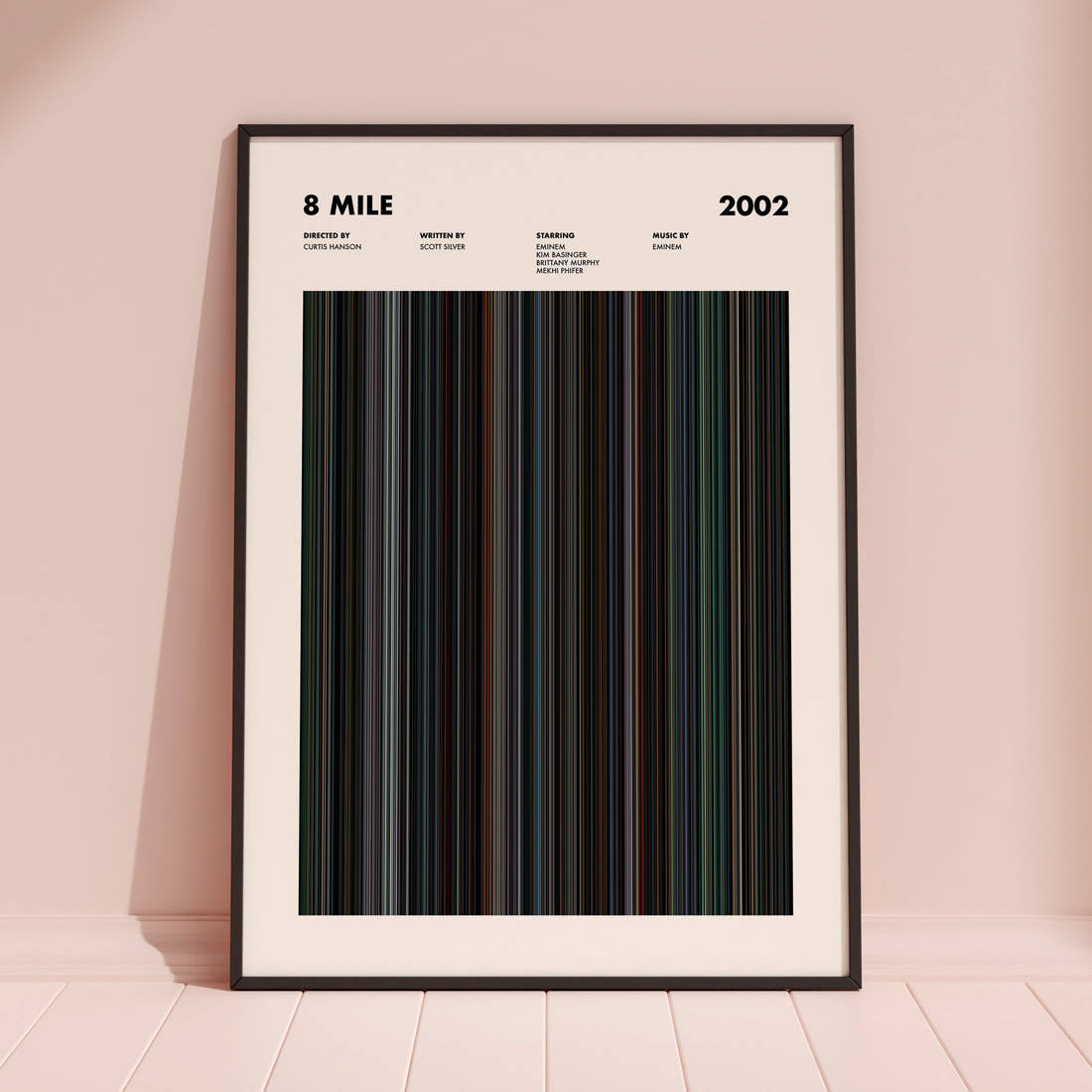 8 Mile Movie Barcode Poster