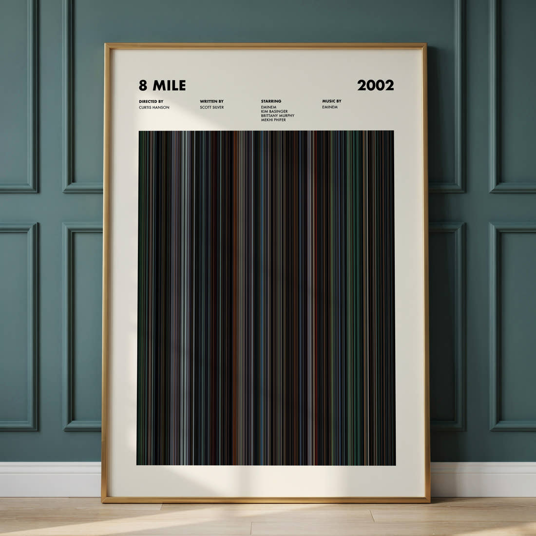 8 Mile Movie Barcode Poster