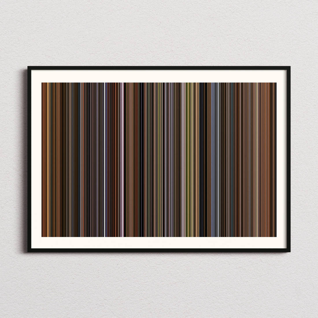 A Beautiful Mind Movie Barcode Poster - Barcode Only