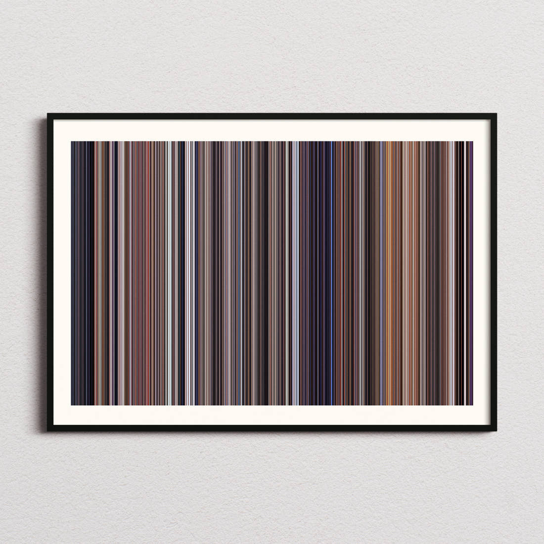A Clockwork Orange Movie Barcode Poster - Barcode Only
