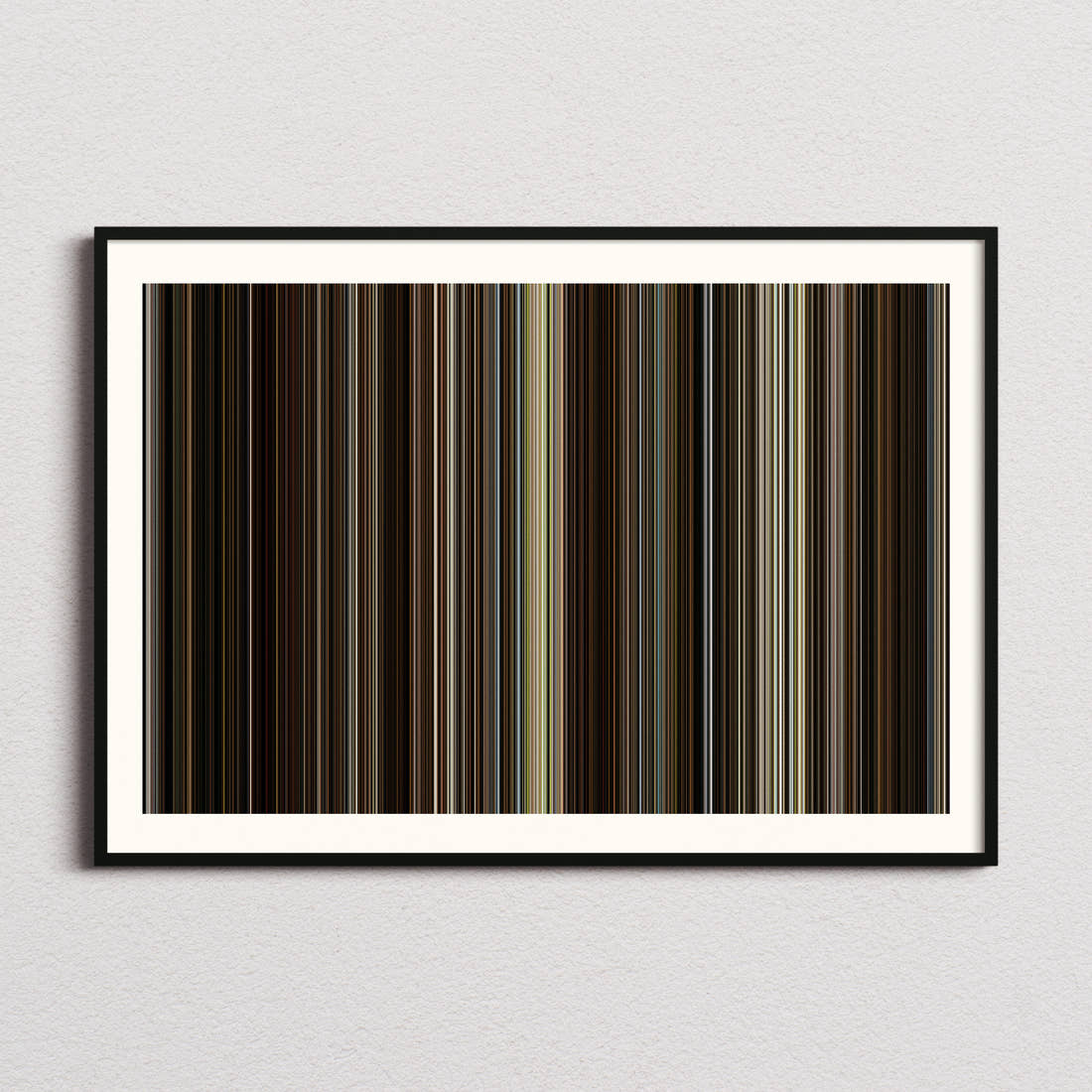 A Complete Unknown Movie Barcode Poster - Barcode Only