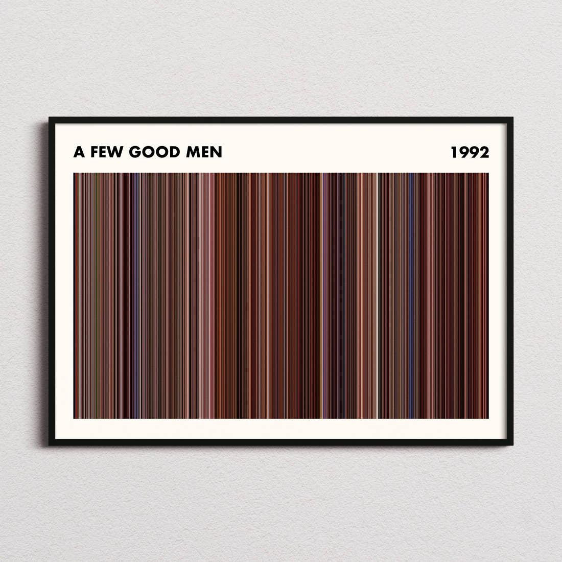 A Few Good Men Movie Barcode Poster - Simplified