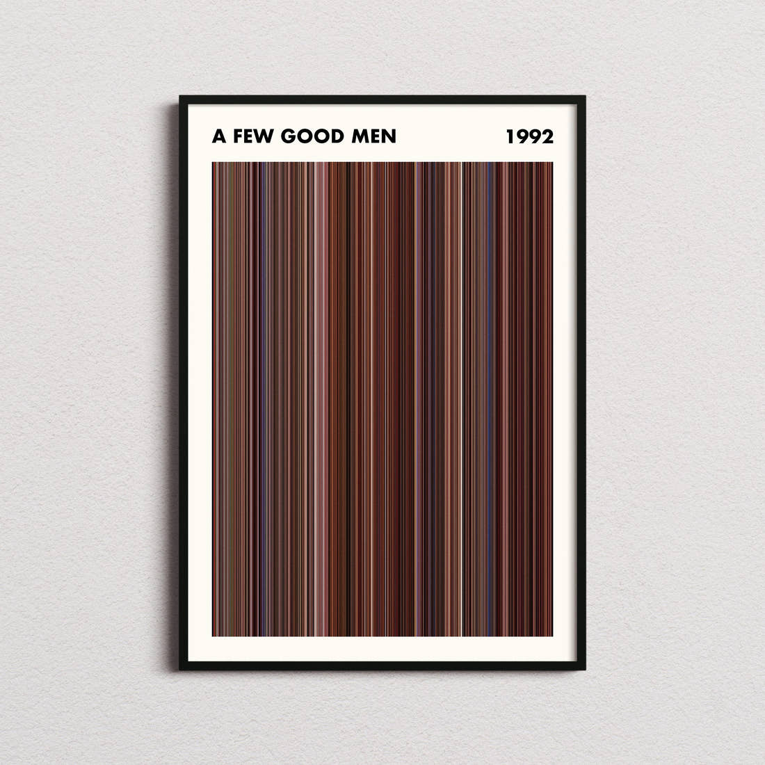 A Few Good Men Movie Barcode Poster - Simplified