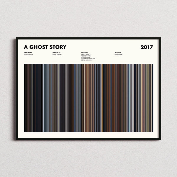 A Ghost Story Movie Barcode Poster