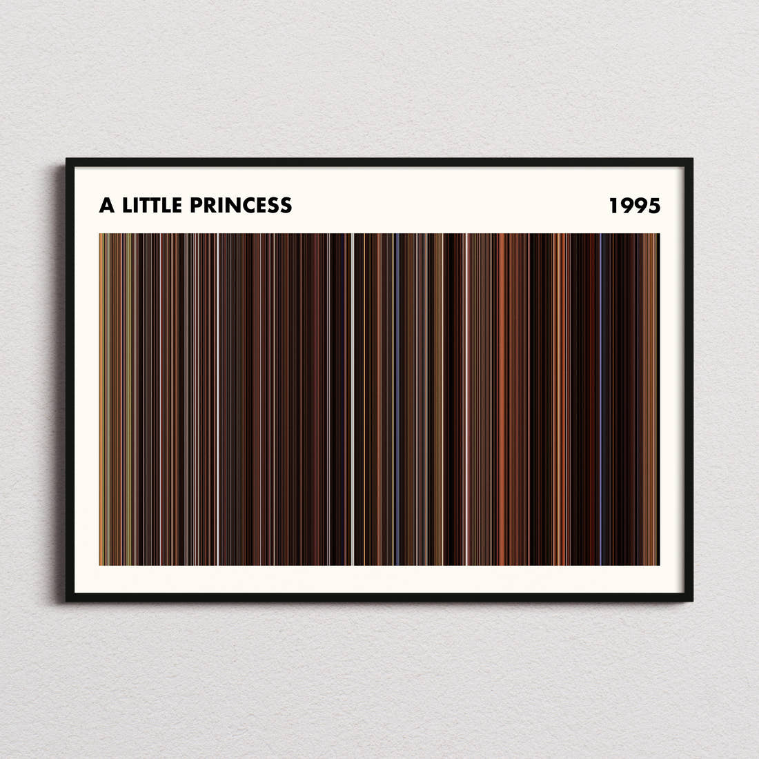 A Little Princess Movie Barcode Poster - Simplified