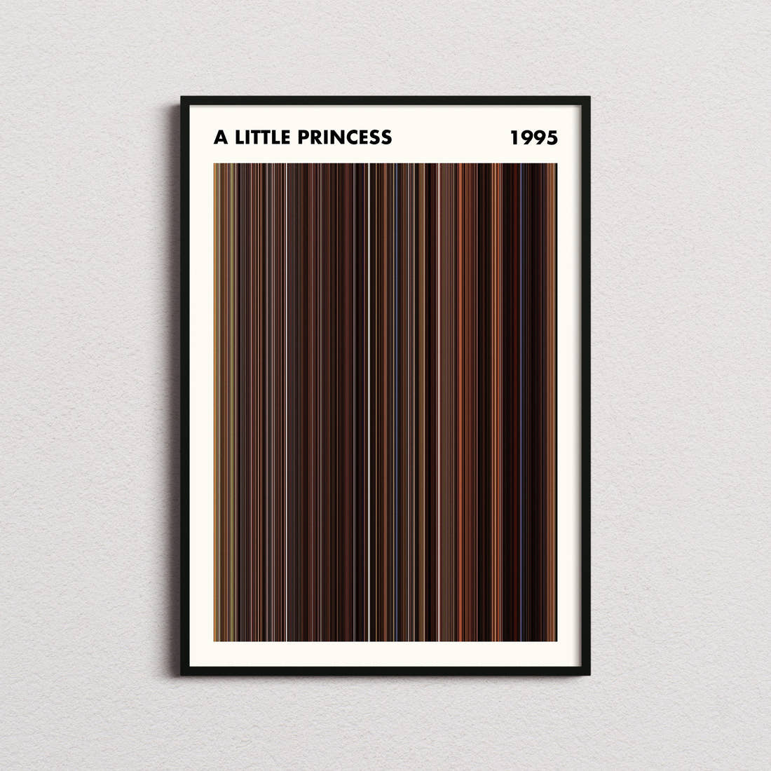 A Little Princess Movie Barcode Poster - Simplified
