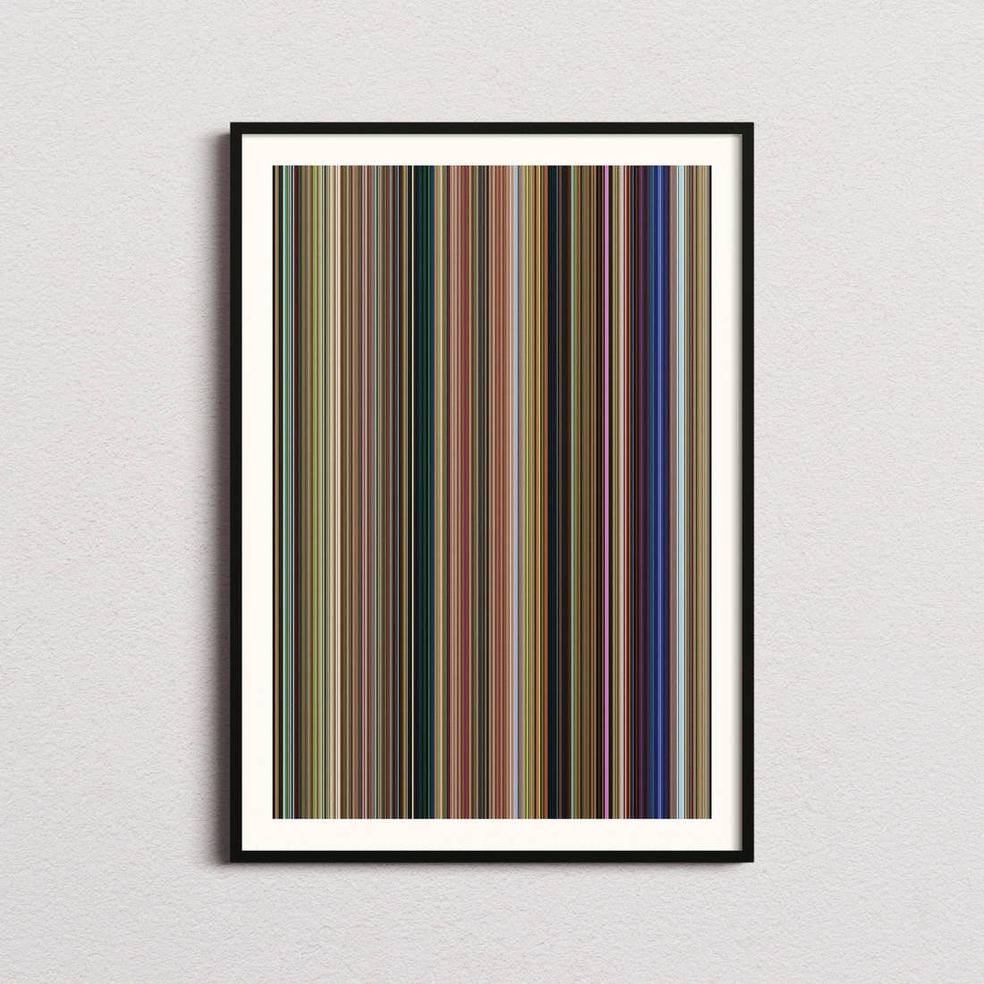 A Minecraft Movie Barcode Poster - Barcode Only