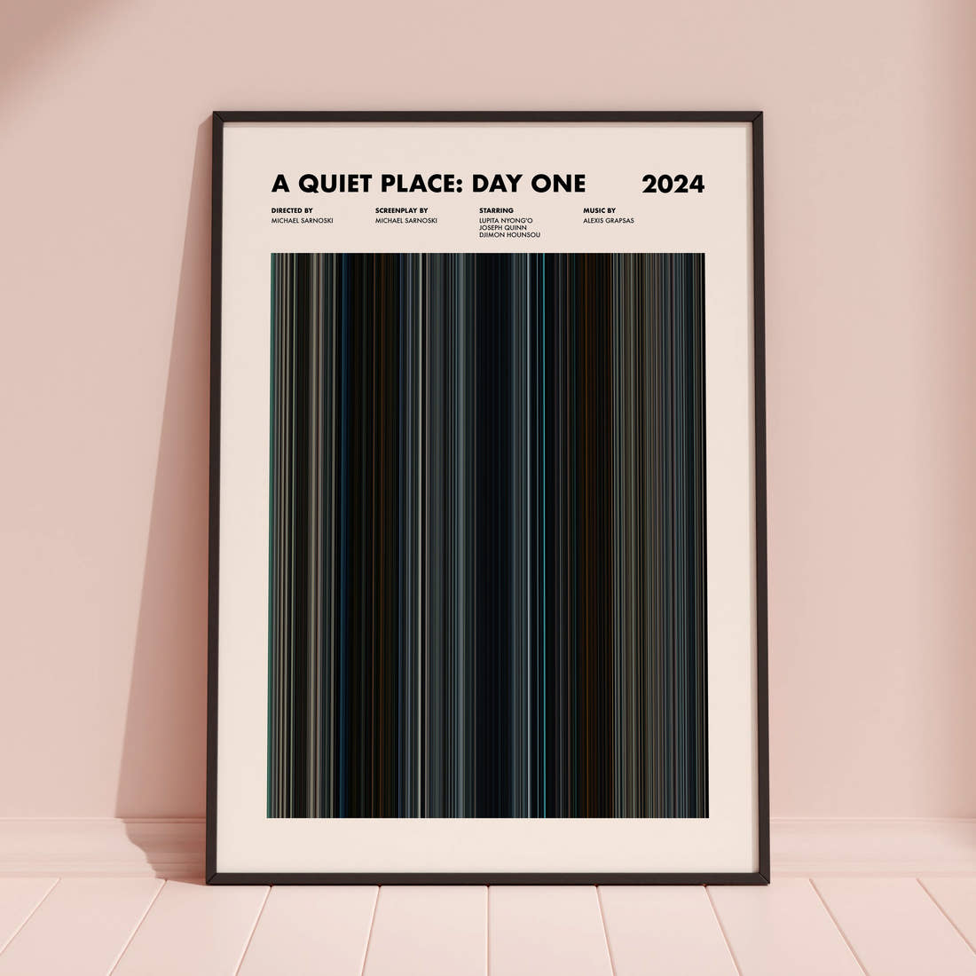 A Quiet Place: Day One Movie Barcode Poster