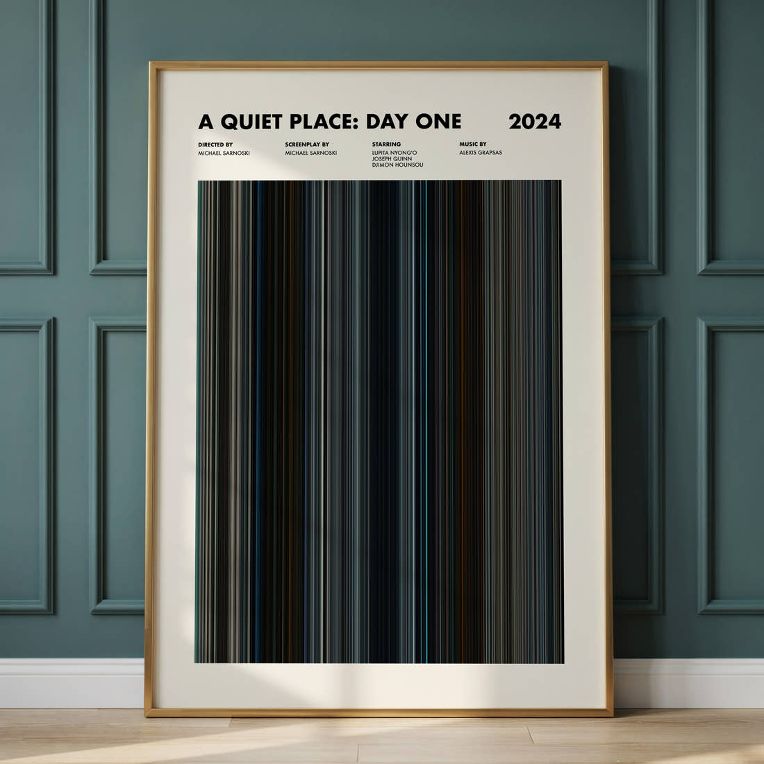 A Quiet Place: Day One Movie Barcode Poster