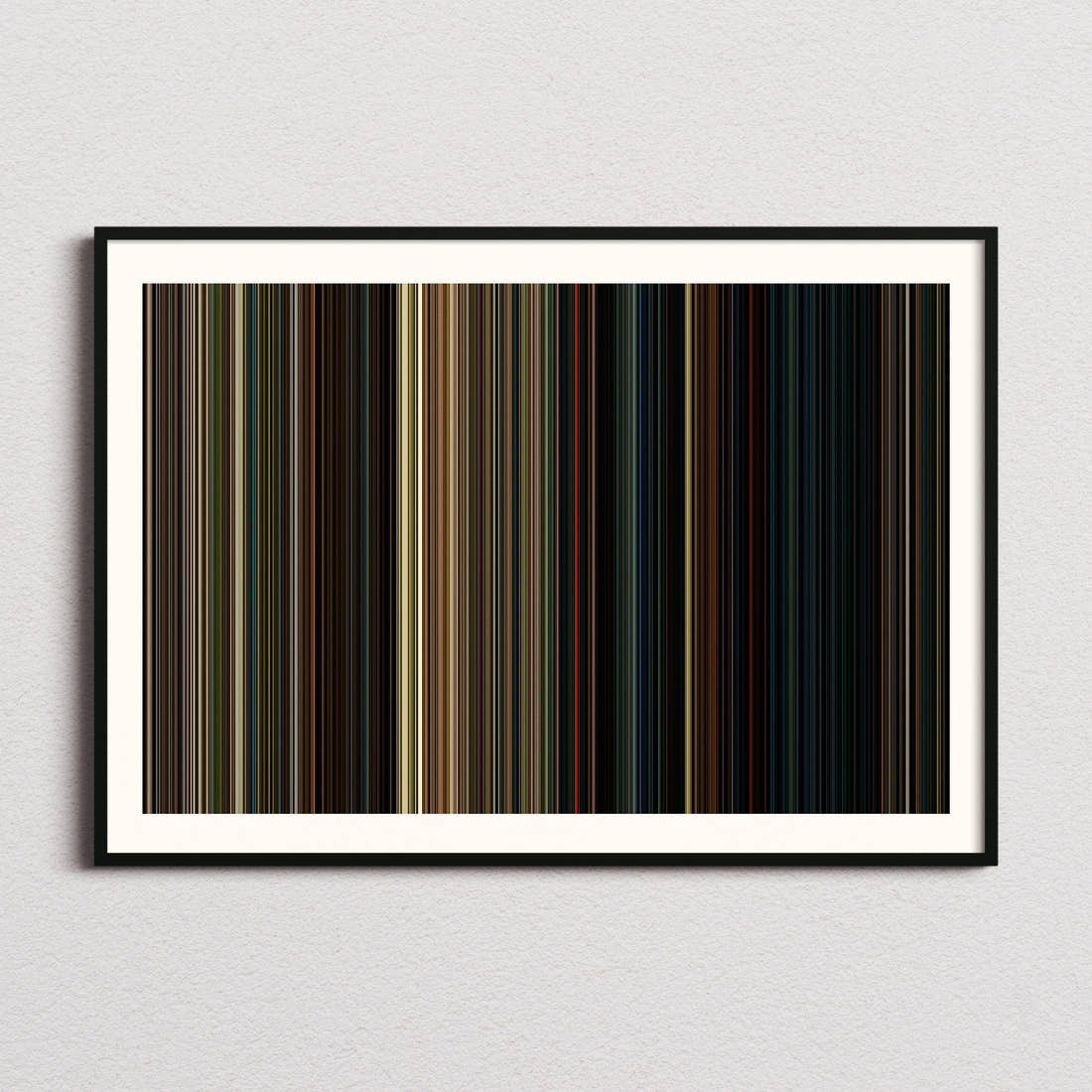 A Quiet Place Movie Barcode Poster - Barcode Only